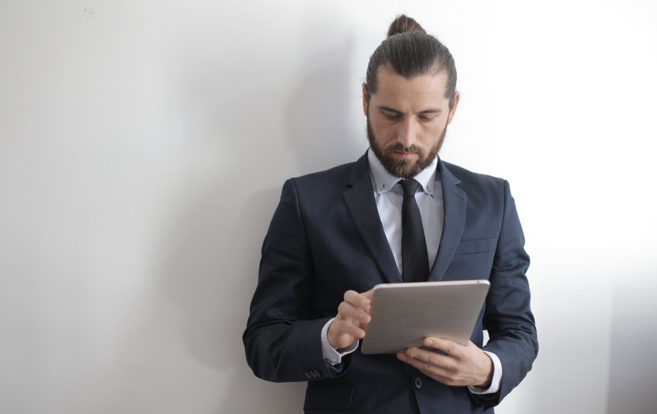 Man Wearing A Business attire